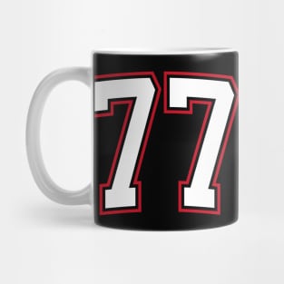 Number Seventy Seven 77 Mug